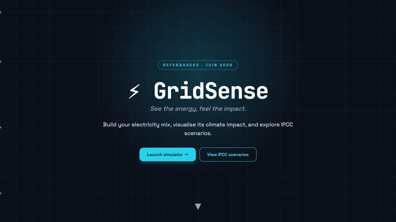 GridSense, vue 1 sur 3