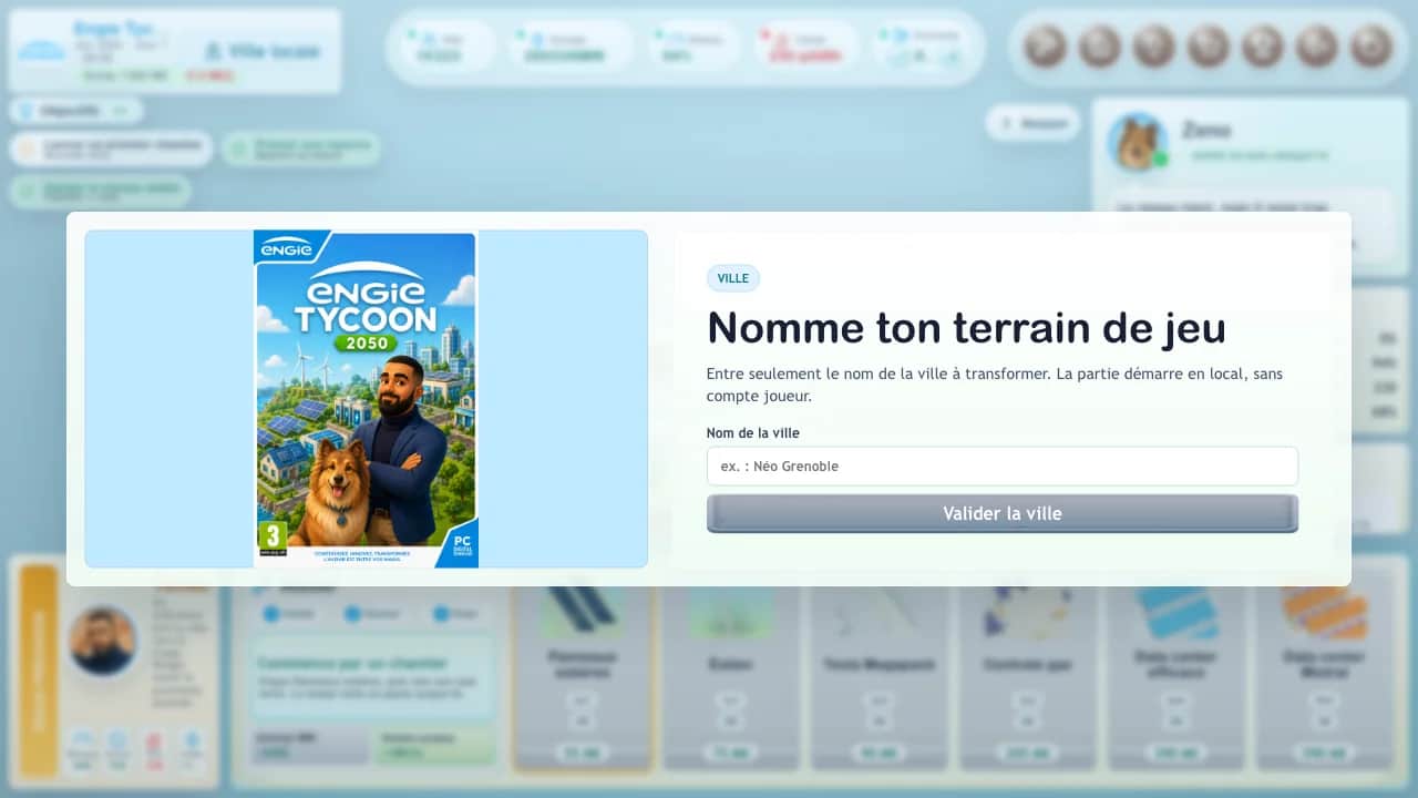 Engie Tycoon 2050, vue 1 sur 3