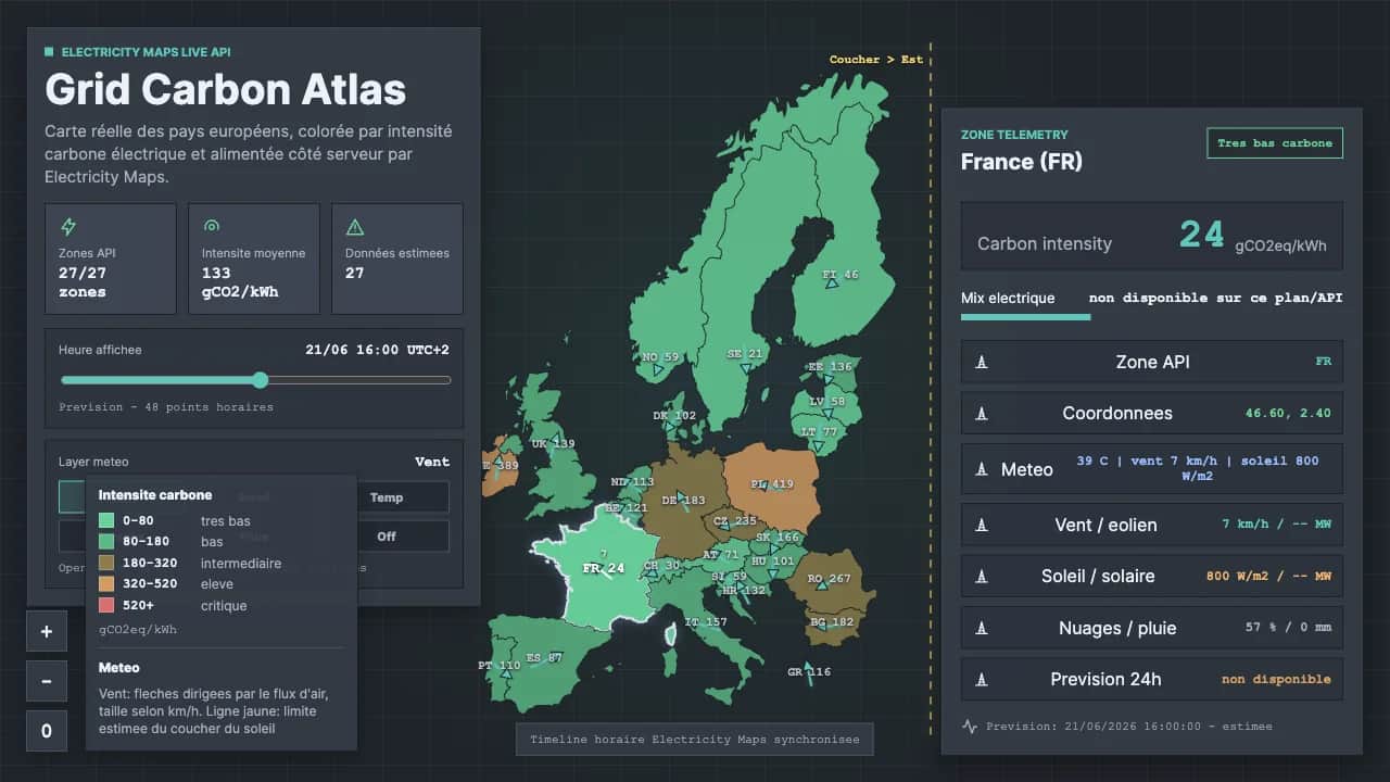Grid Carbon Atlas, vue 1 sur 3