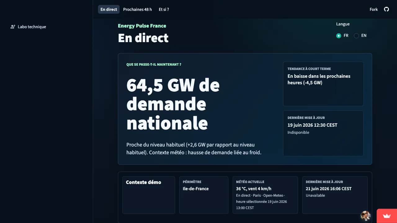 Energy Pulse, vue 1 sur 3