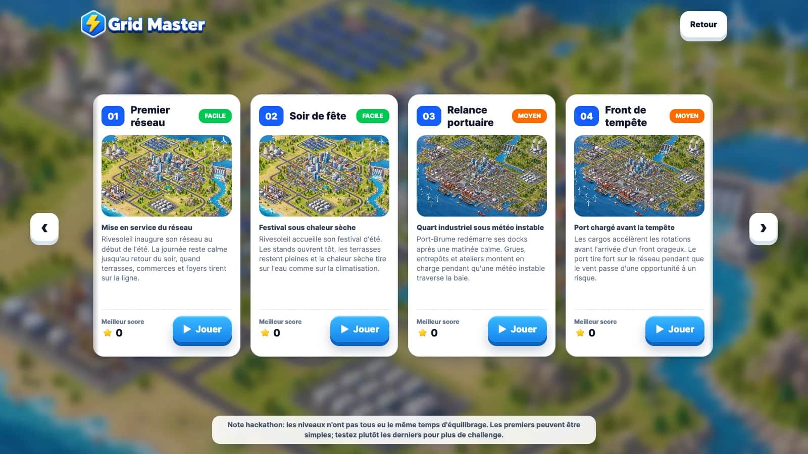 Grid Master, vue 1 sur 3